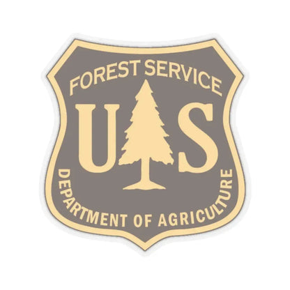 United States Forest Service v2 - STICKER Vinyl Kiss-Cut Decal 6 Inch Transparent - The Sticker Space