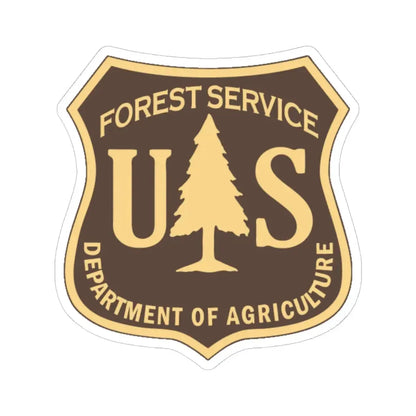 United States Forest Service v2 - STICKER Vinyl Kiss-Cut Decal 6 Inch White - The Sticker Space