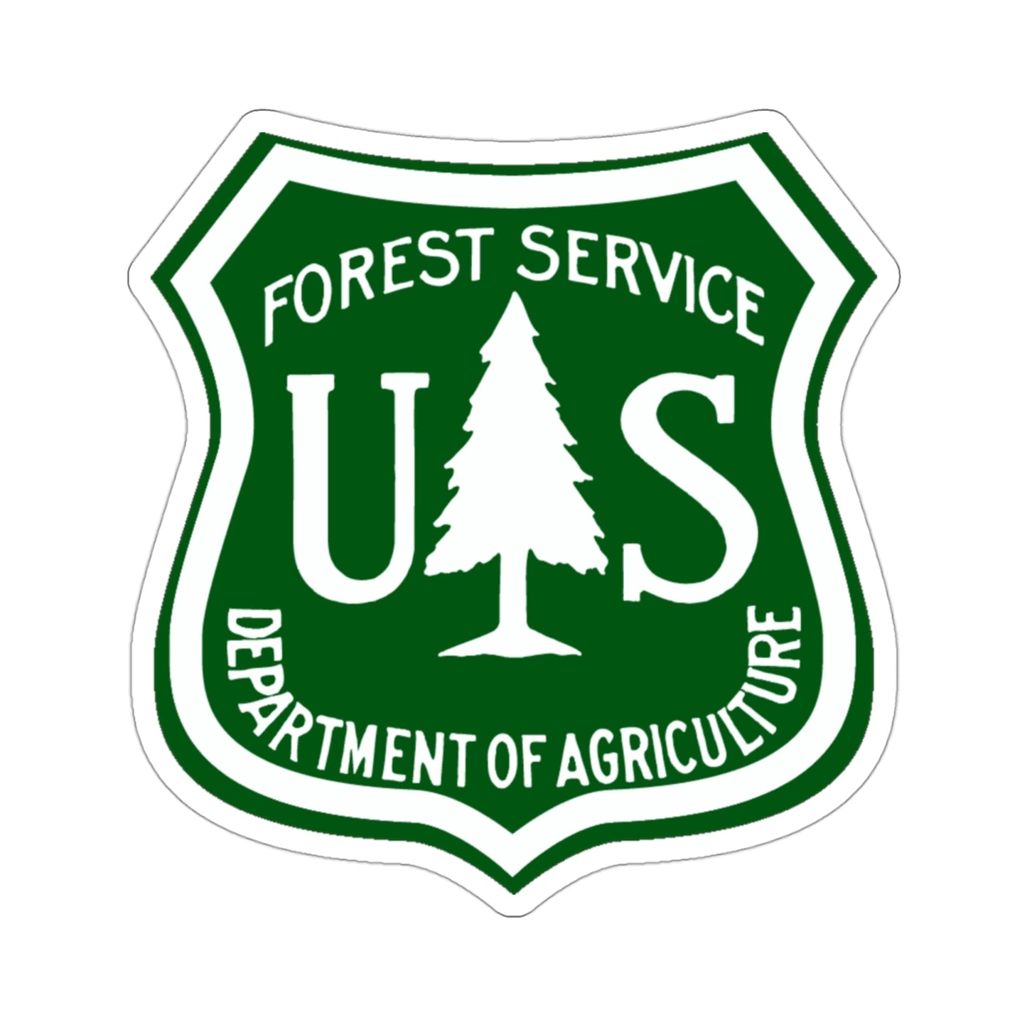 United States Forest Service v3 STICKER Vinyl Die-Cut Decal-3 Inch-The Sticker Space