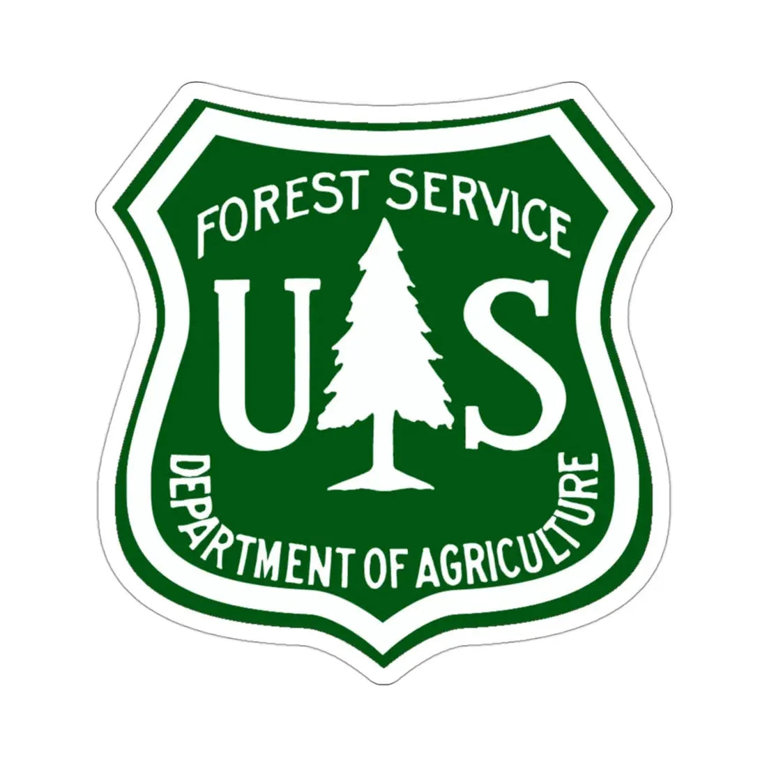 United States Forest Service v3 STICKER Vinyl Die-Cut Decal 3 Inch - The Sticker Space