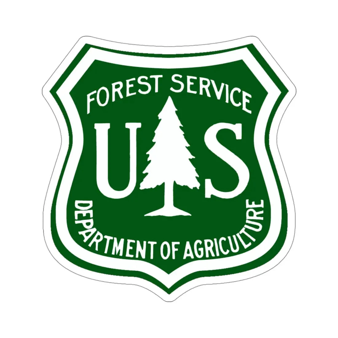 United States Forest Service v3 STICKER Vinyl Die-Cut Decal 4 Inch - The Sticker Space
