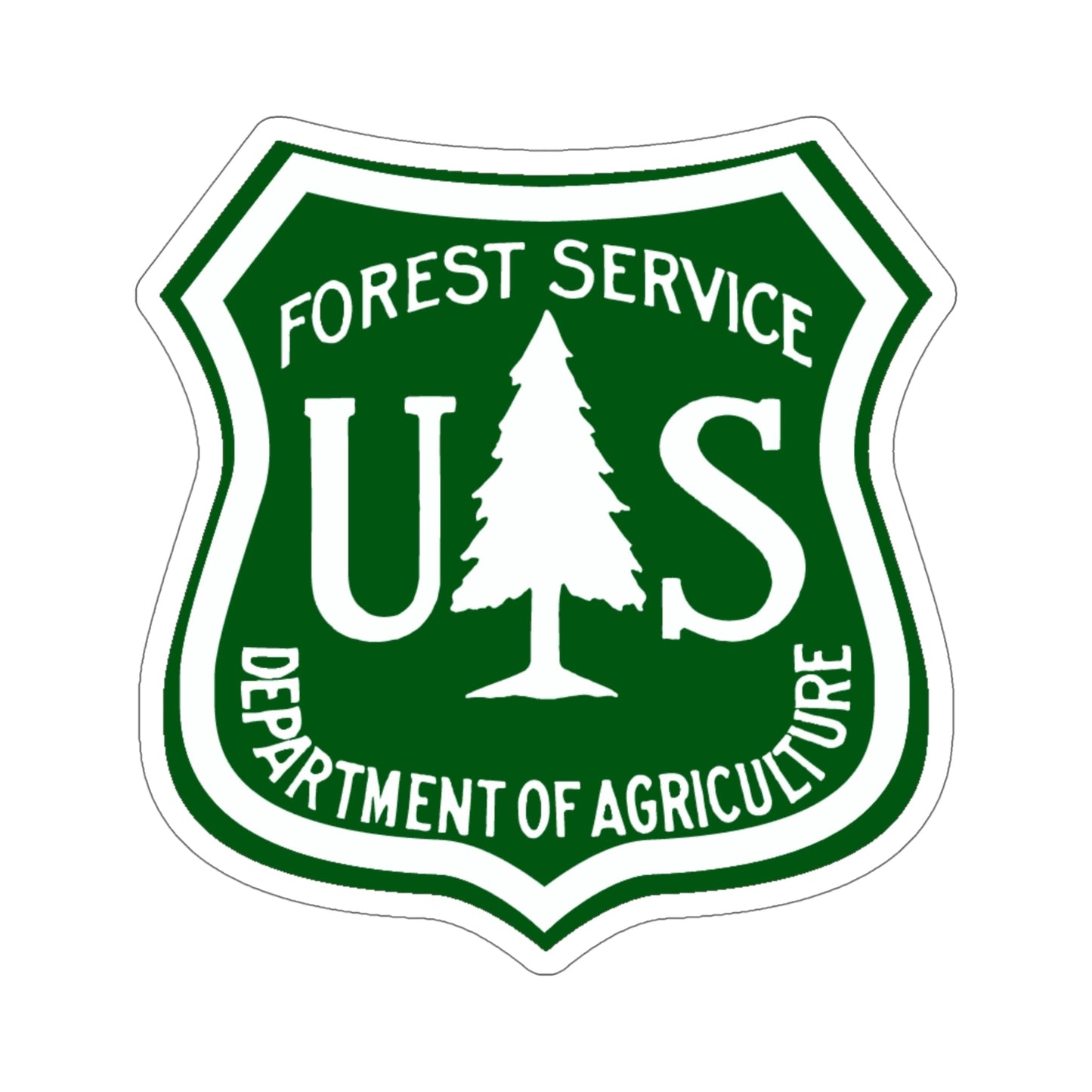 United States Forest Service v3 STICKER Vinyl Die-Cut Decal-6 Inch-The Sticker Space