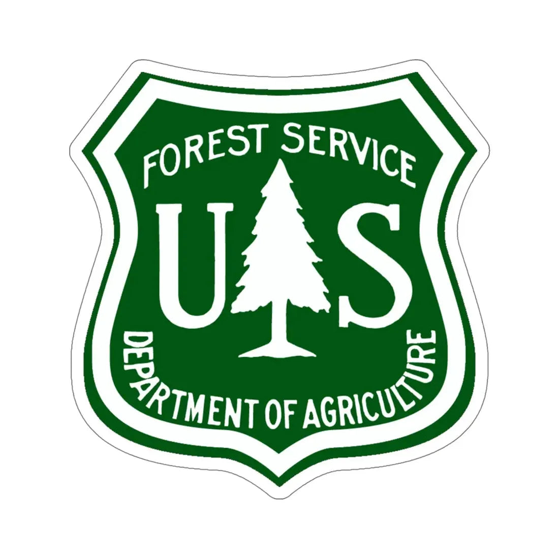 United States Forest Service v3 STICKER Vinyl Die-Cut Decal 6 Inch - The Sticker Space