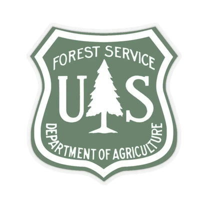 United States Forest Service v3 - STICKER Vinyl Kiss-Cut Decal 2 Inch Transparent - The Sticker Space