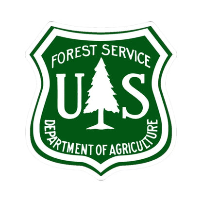 United States Forest Service v3 - STICKER Vinyl Kiss-Cut Decal 2 Inch White - The Sticker Space