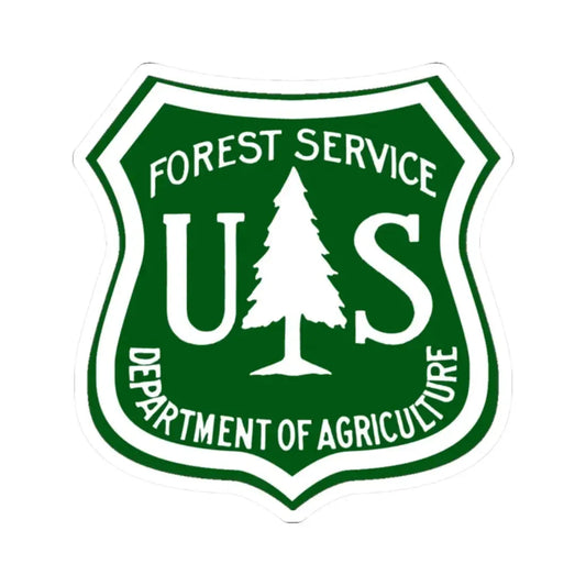 United States Forest Service v3 - STICKER Vinyl Kiss-Cut Decal 2 Inch White - The Sticker Space