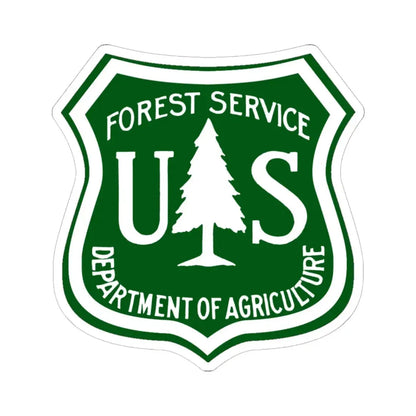 United States Forest Service v3 - STICKER Vinyl Kiss-Cut Decal 6 Inch White - The Sticker Space