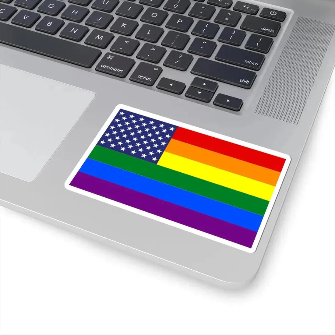 United States Gay flag (United States) STICKER Vinyl Kiss-Cut Decal - The Sticker Space