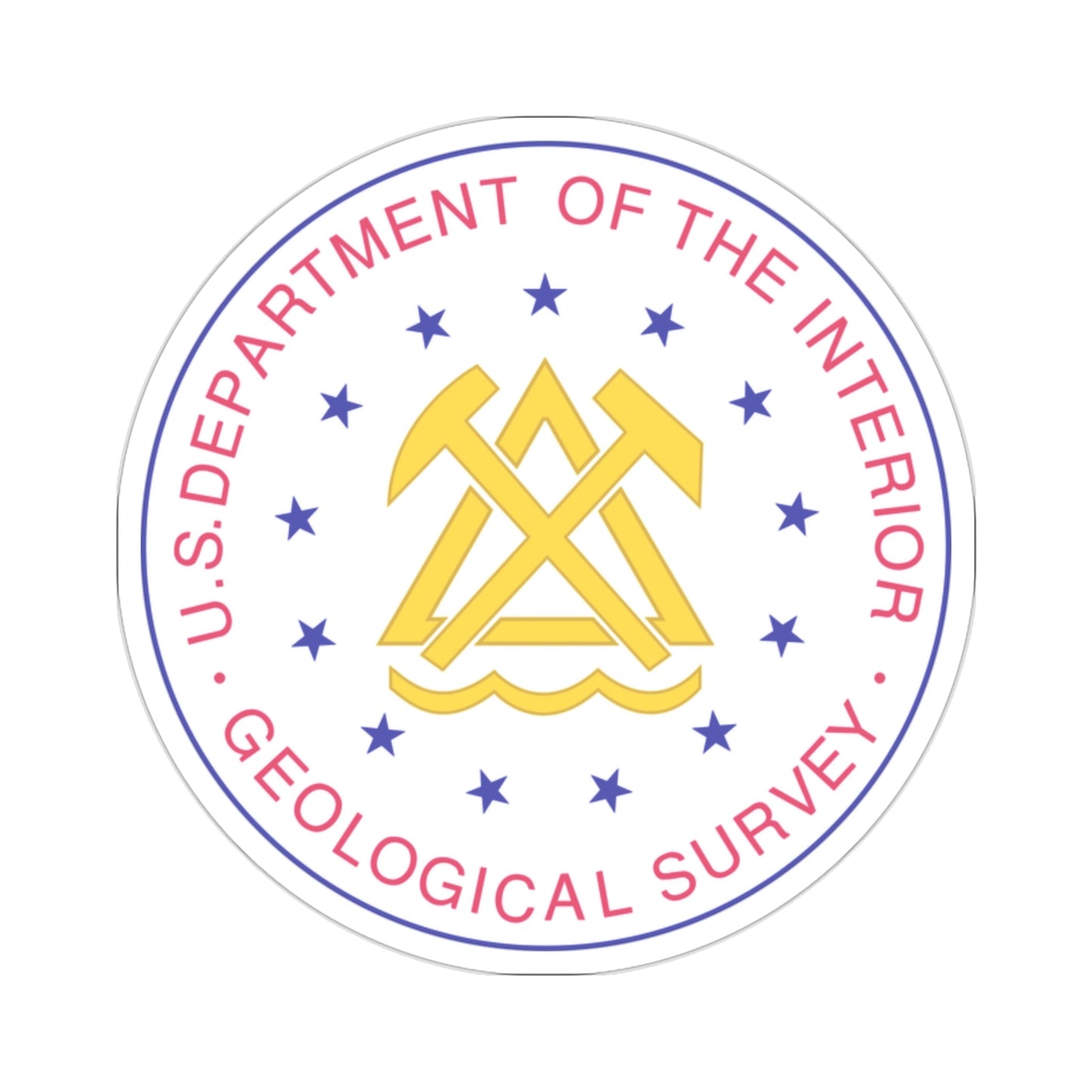 United States Geological Survey STICKER Vinyl Die-Cut Decal-2 Inch-The Sticker Space