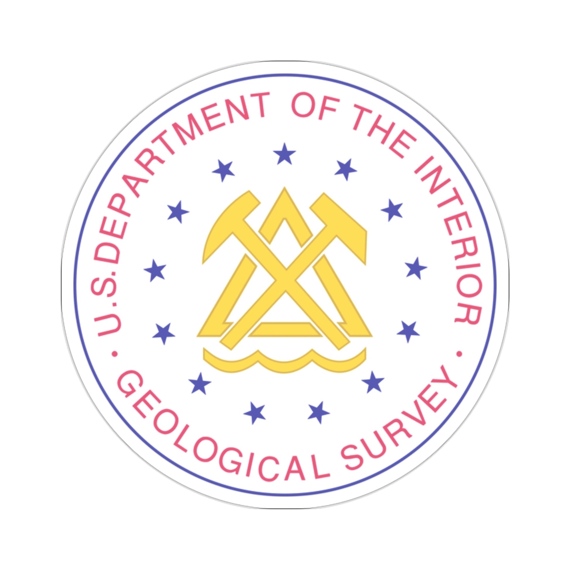 United States Geological Survey STICKER Vinyl Die-Cut Decal-2 Inch-The Sticker Space