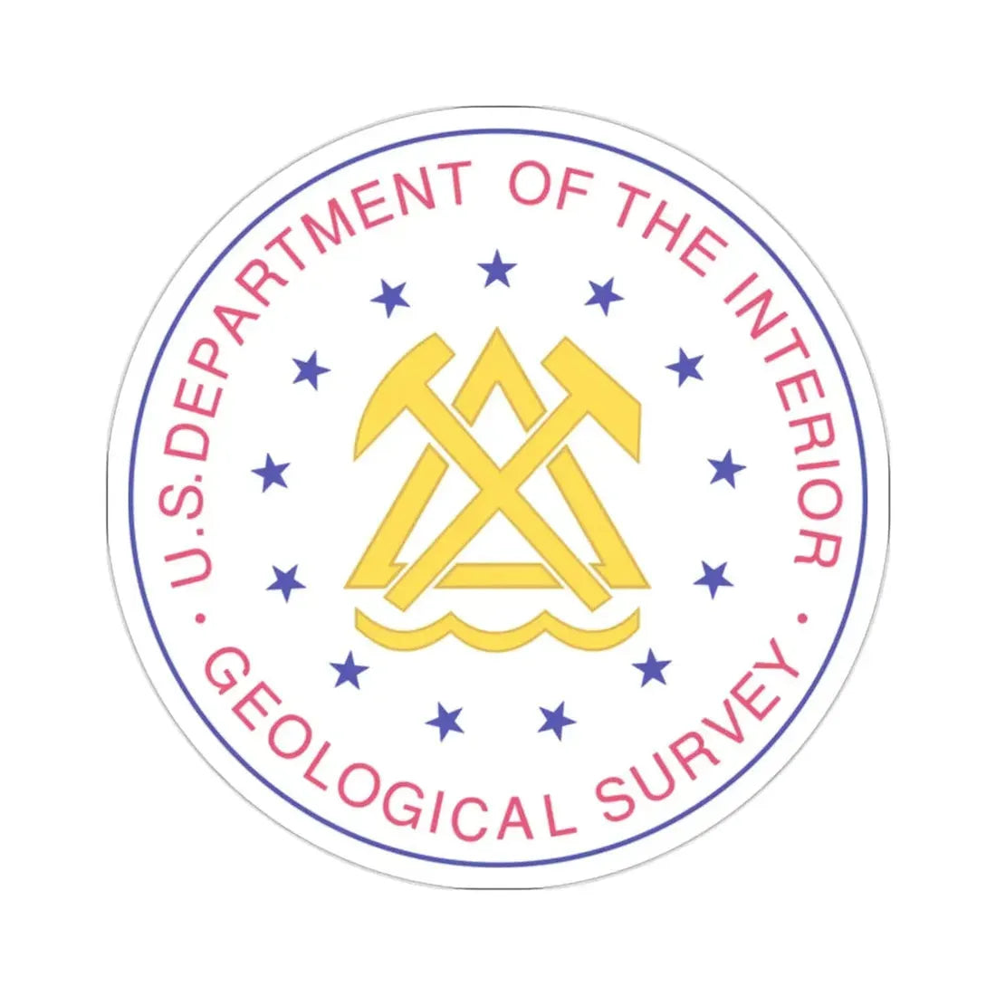United States Geological Survey STICKER Vinyl Die-Cut Decal 2 Inch - The Sticker Space