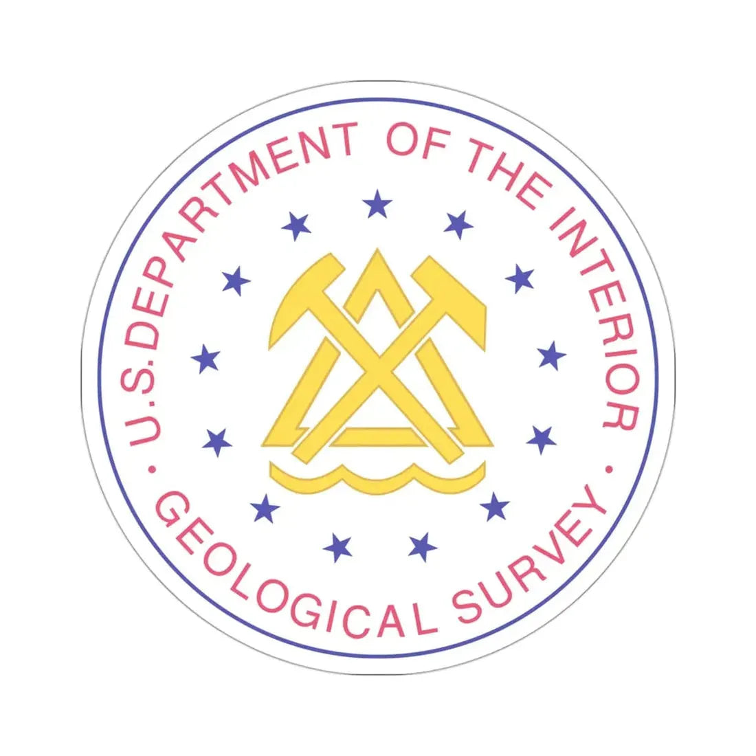 United States Geological Survey STICKER Vinyl Die-Cut Decal 3 Inch - The Sticker Space