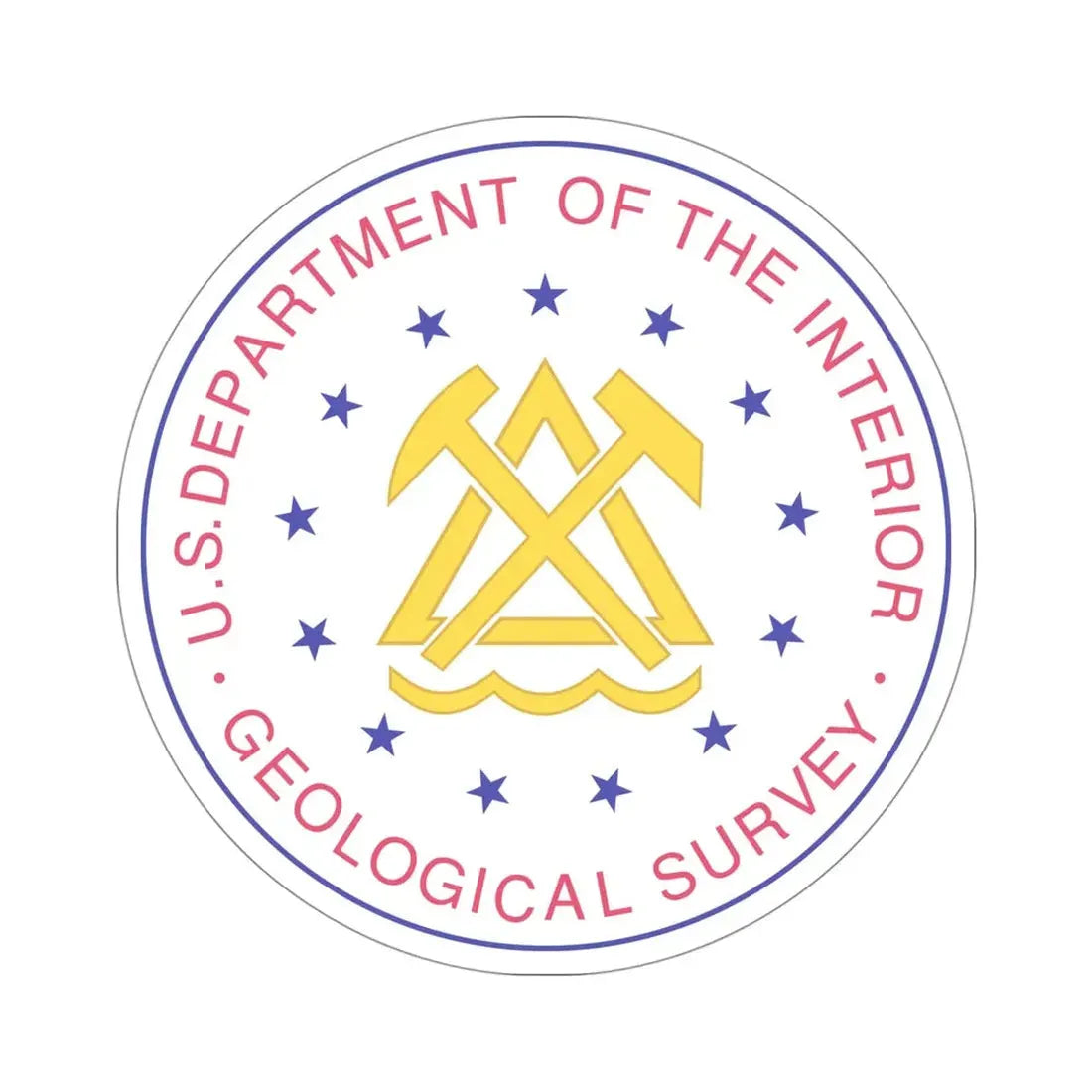 United States Geological Survey STICKER Vinyl Die-Cut Decal 4 Inch - The Sticker Space