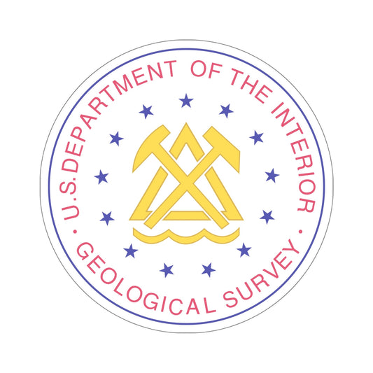 United States Geological Survey STICKER Vinyl Die-Cut Decal-6 Inch-The Sticker Space