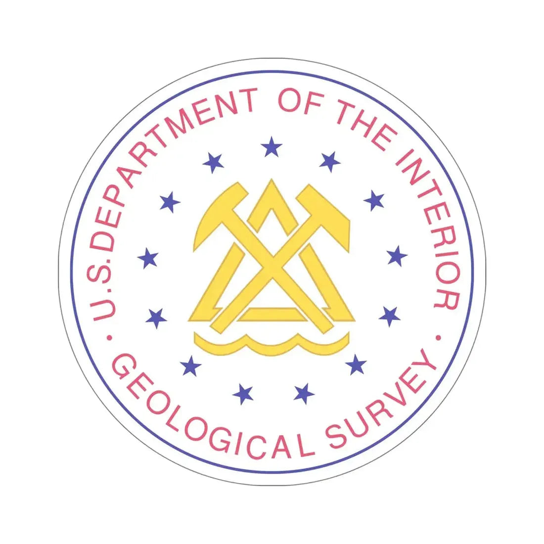 United States Geological Survey STICKER Vinyl Die-Cut Decal 6 Inch - The Sticker Space