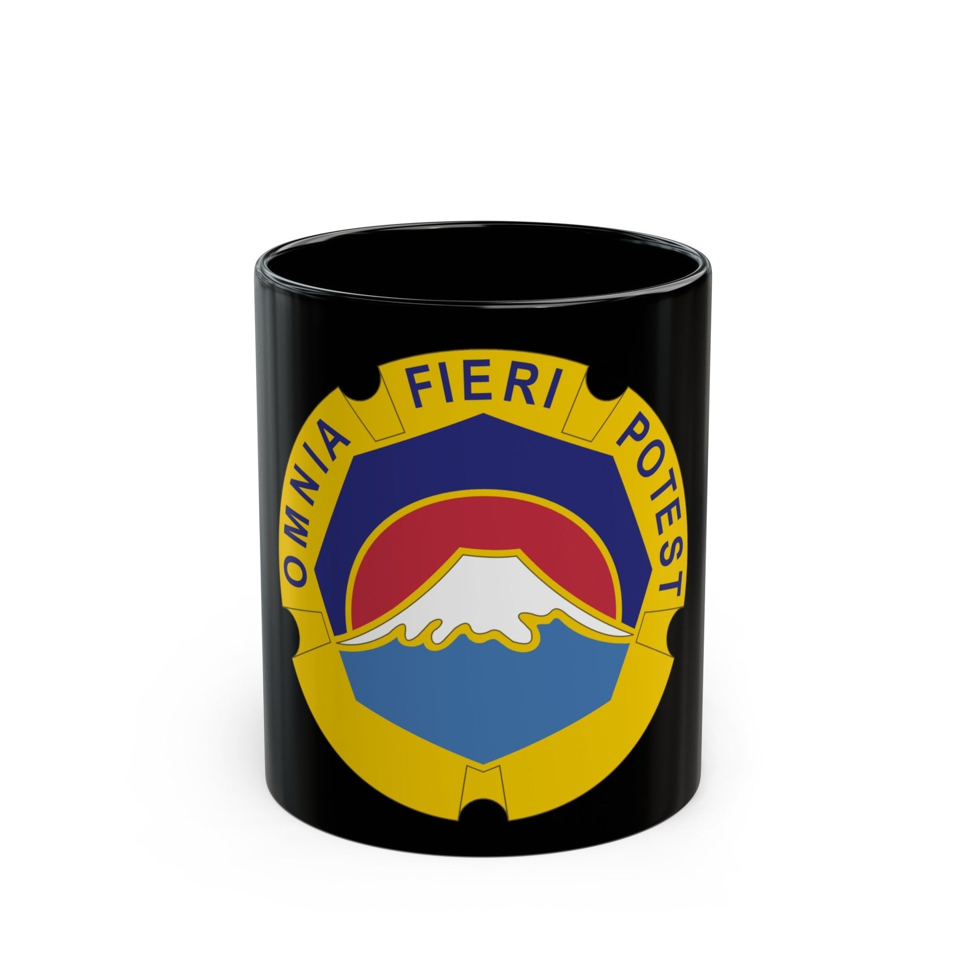 United States Japan distinctive unit insignia (U.S. Army) Black Coffee Mug-11oz-The Sticker Space