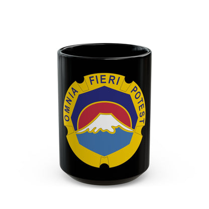 United States Japan distinctive unit insignia (U.S. Army) Black Coffee Mug-15oz-The Sticker Space