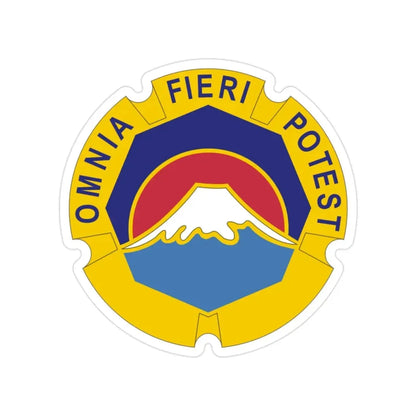United States Japan distinctive unit insignia (U.S. Army) Transparent STICKER Die-Cut Vinyl Decal 2 Inch - The Sticker Space