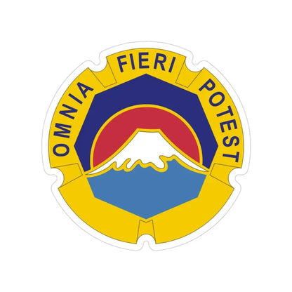 United States Japan distinctive unit insignia (U.S. Army) Transparent STICKER Die-Cut Vinyl Decal 3 Inch - The Sticker Space