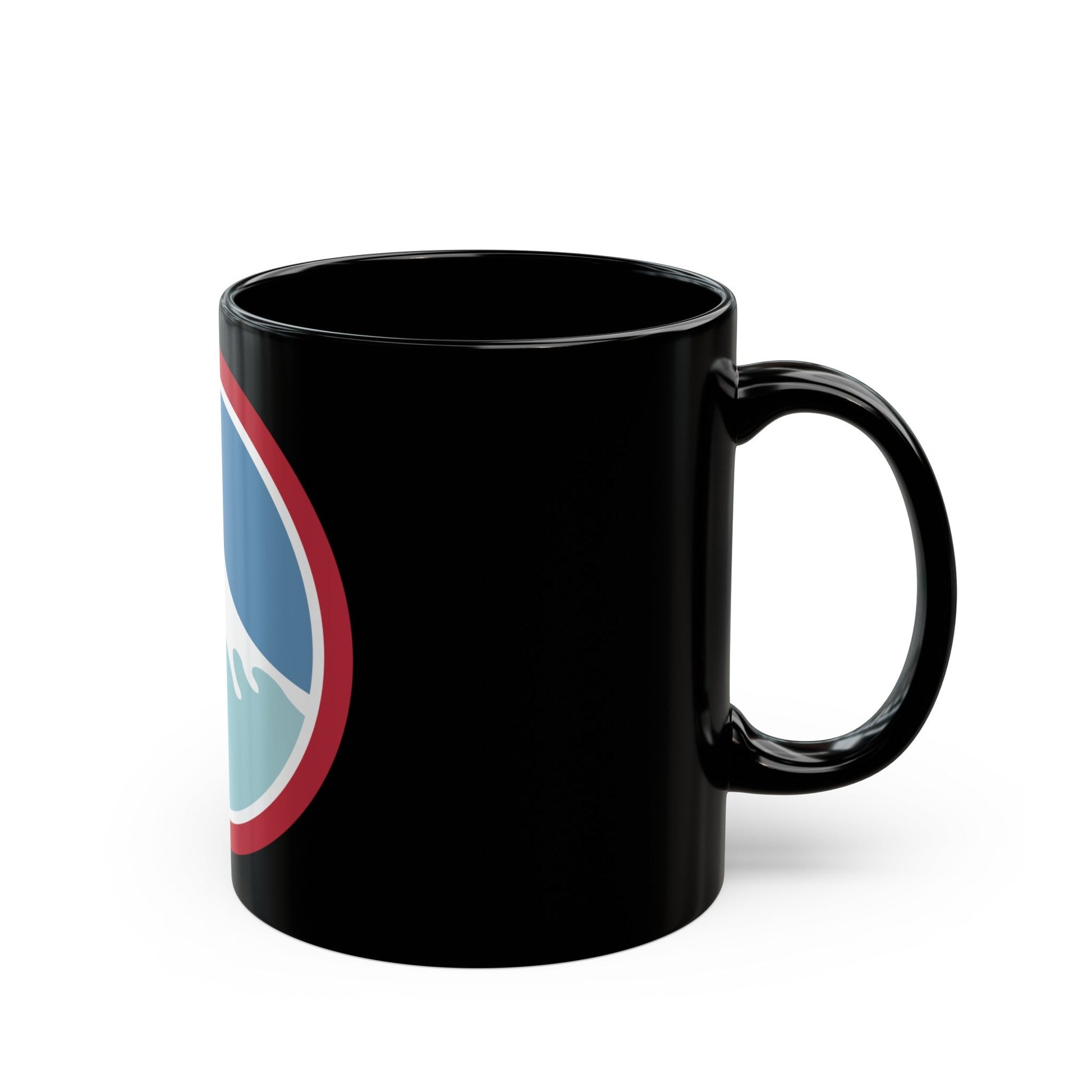 United States Japan Shoulder sleeve insignia (U.S. Army) Black Coffee Mug-The Sticker Space