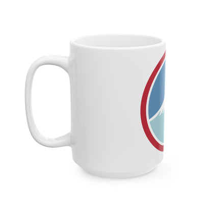 United States Japan Shoulder sleeve insignia (U.S. Army) White Coffee Mug-The Sticker Space