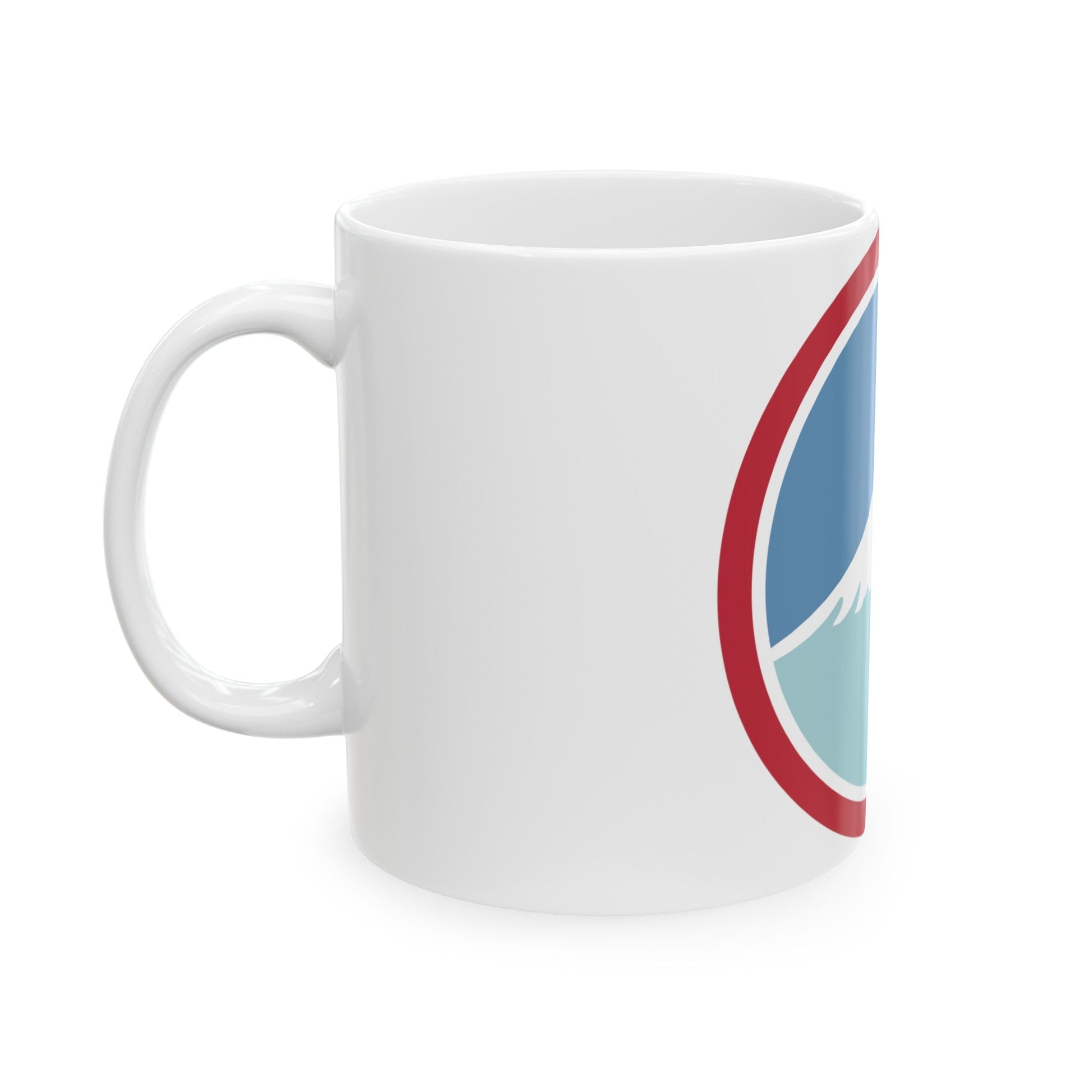 United States Japan Shoulder sleeve insignia (U.S. Army) White Coffee Mug-The Sticker Space