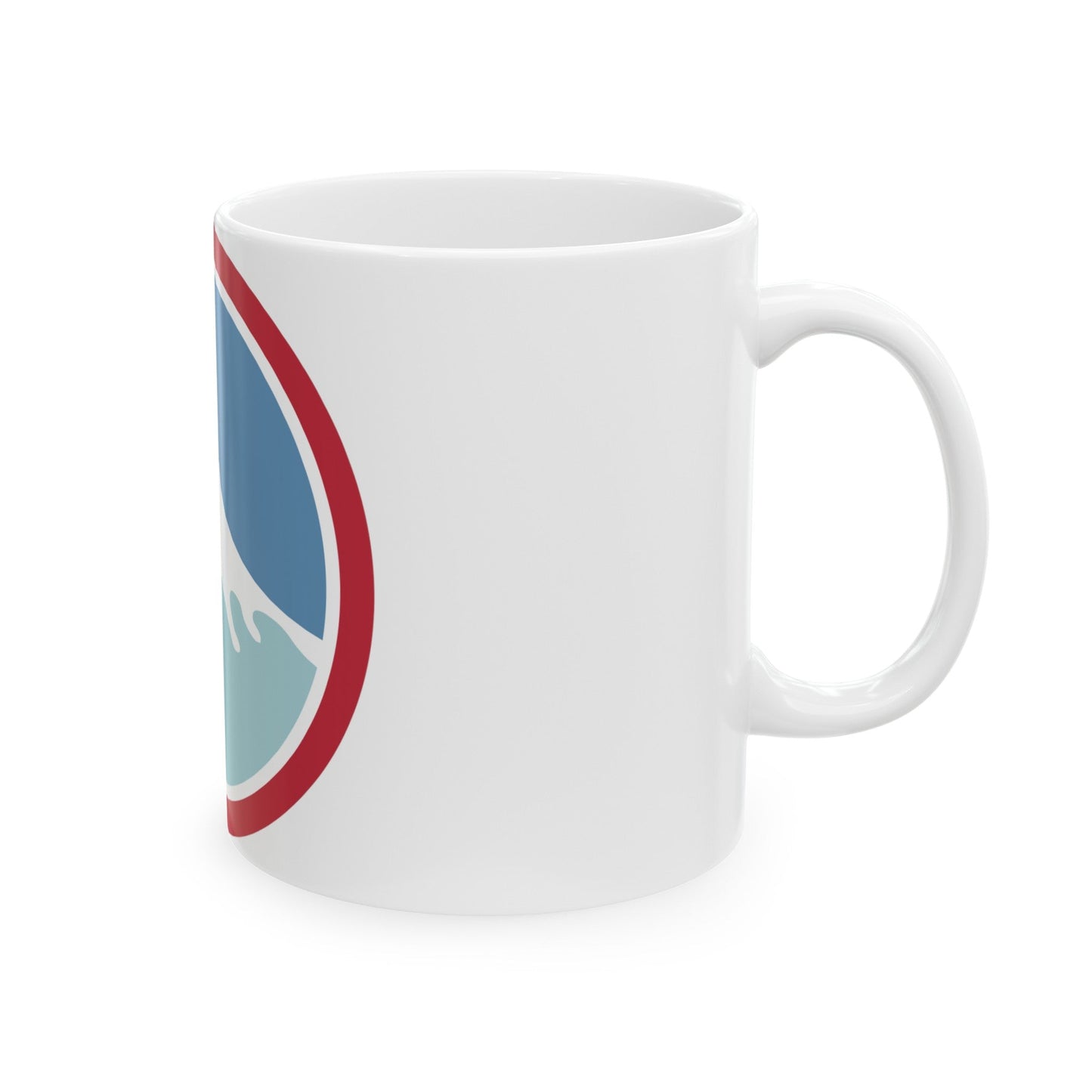 United States Japan Shoulder sleeve insignia (U.S. Army) White Coffee Mug-The Sticker Space