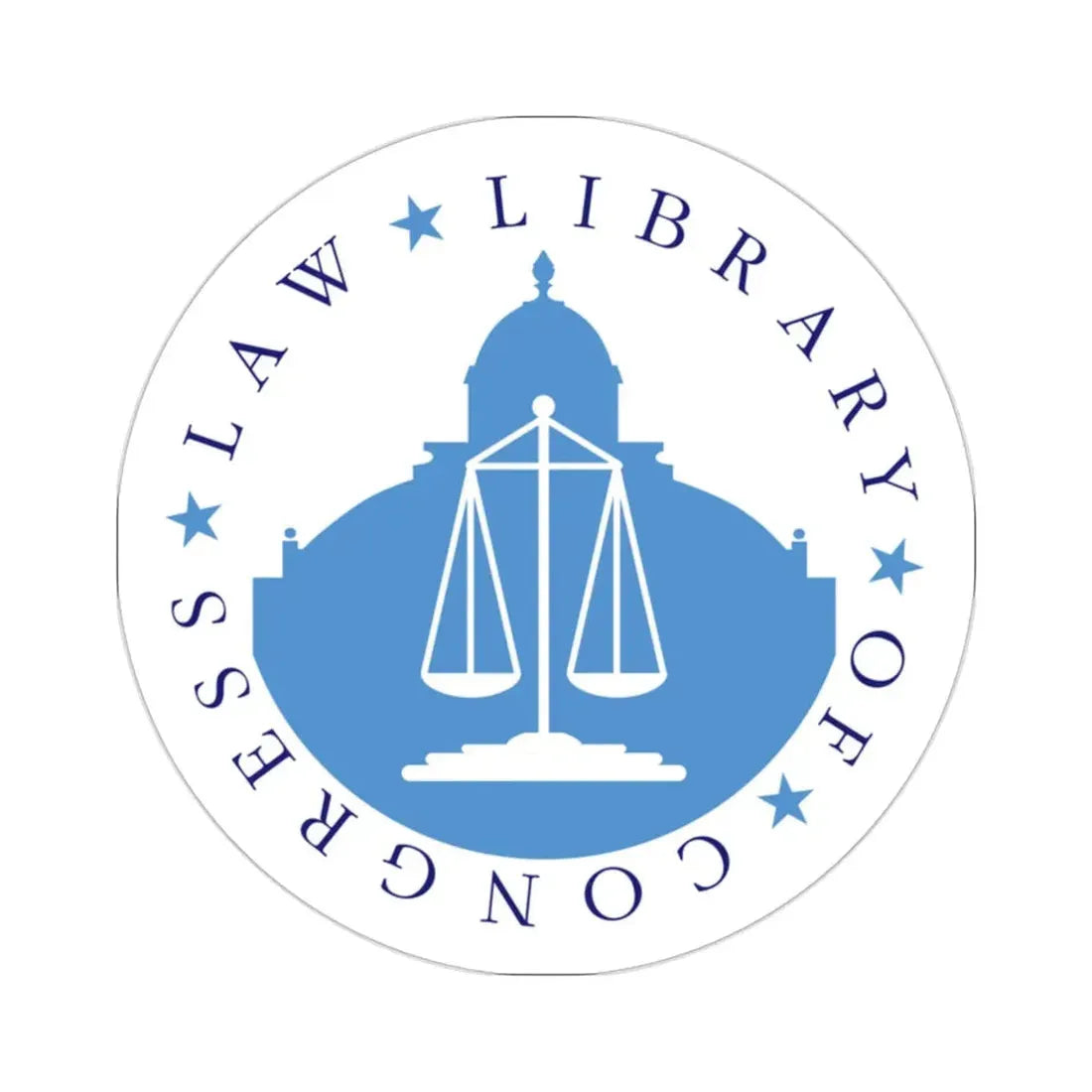 United States Law Library Of Congress STICKER Vinyl Die-Cut Decal 2 Inch - The Sticker Space