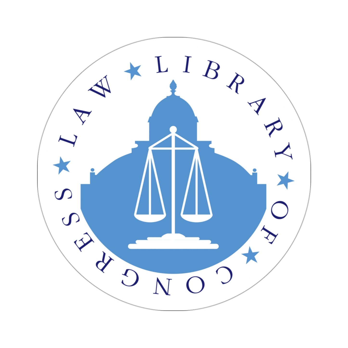 United States Law Library Of Congress STICKER Vinyl Die-Cut Decal-3 Inch-The Sticker Space