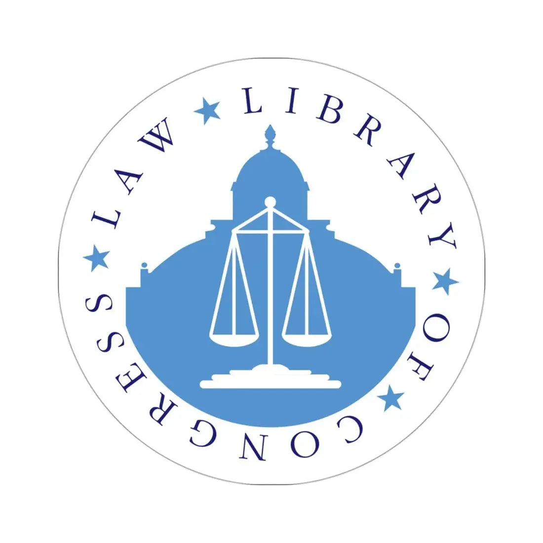 United States Law Library Of Congress STICKER Vinyl Die-Cut Decal 3 Inch - The Sticker Space