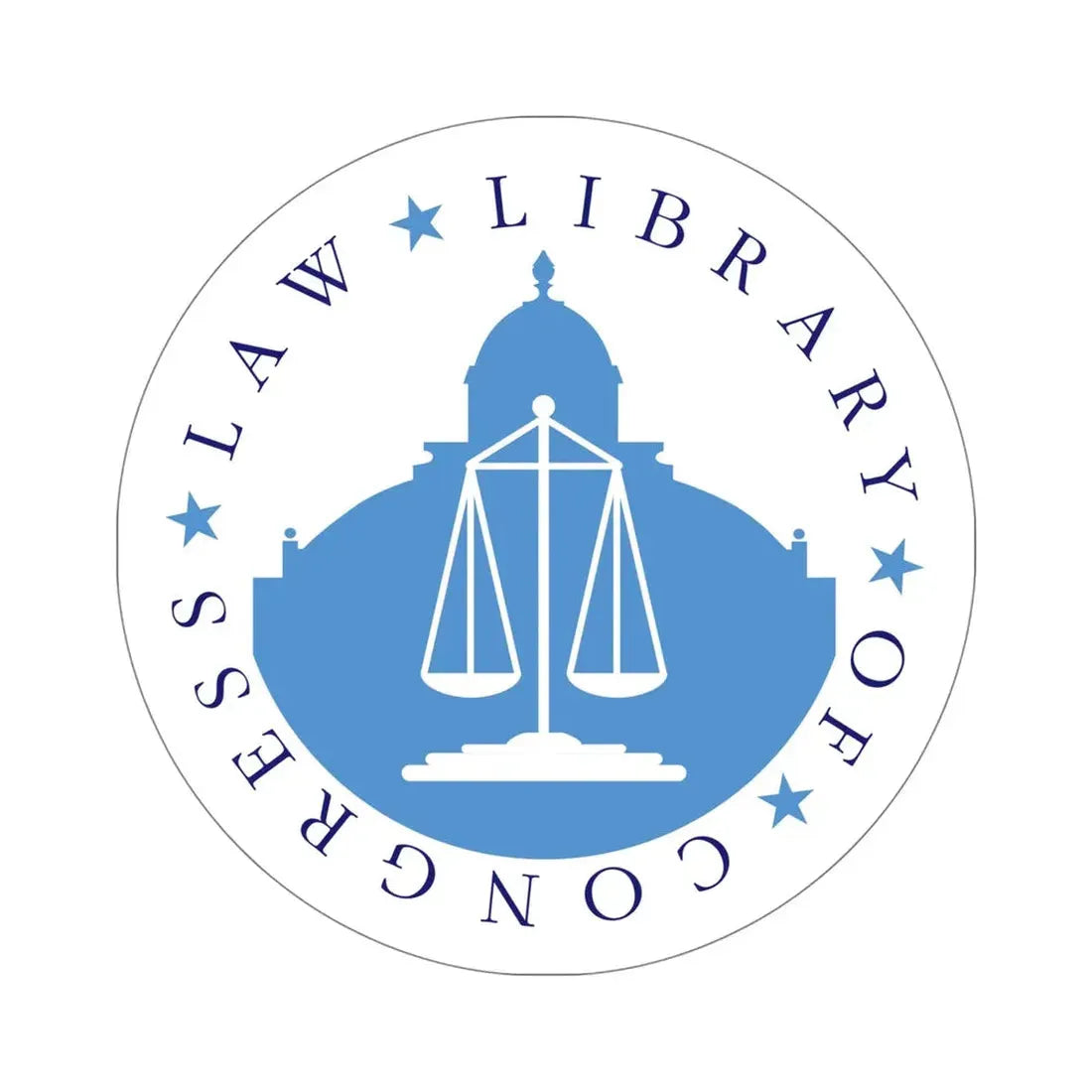United States Law Library Of Congress STICKER Vinyl Die-Cut Decal 5 Inch - The Sticker Space