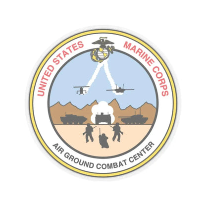 United States Marine Corps Air Ground Combat Center (USMC) STICKER Vinyl Kiss-Cut Decal 2 Inch Transparent - The Sticker Space