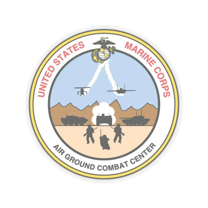 United States Marine Corps Air Ground Combat Center (USMC) STICKER Vinyl Kiss-Cut Decal 6 Inch Transparent - The Sticker Space