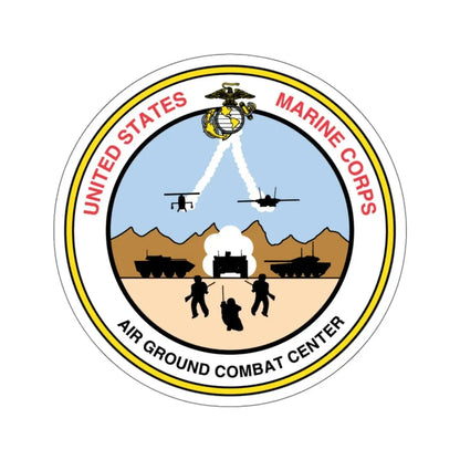 United States Marine Corps Air Ground Combat Center (USMC) STICKER Vinyl Kiss-Cut Decal 6 Inch White - The Sticker Space