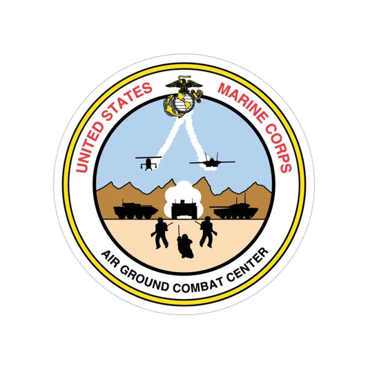 United States Marine Corps Air Ground Combat Center (USMC) Transparent STICKER Die-Cut Vinyl Decal 6 Inch - The Sticker Space