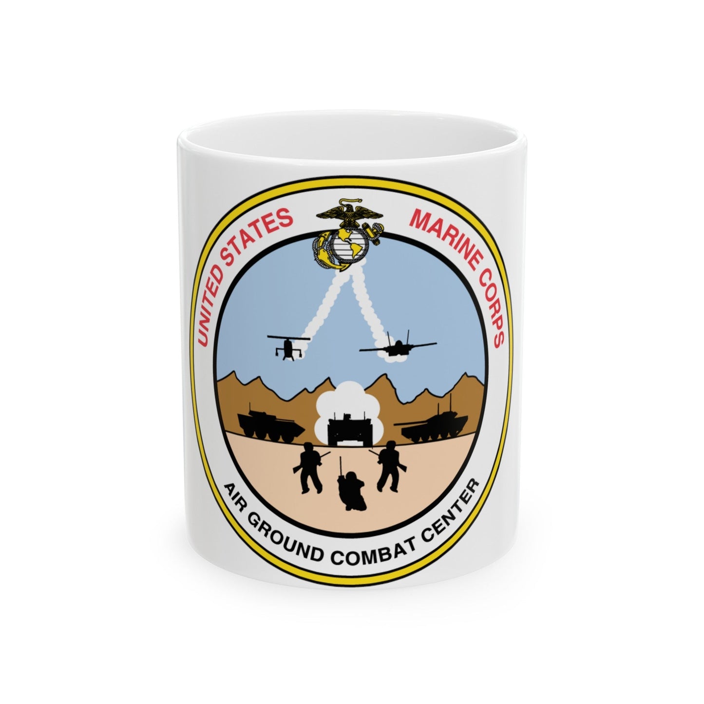 United States Marine Corps Air Ground Combat Center (USMC) White Coffee Mug-11oz-The Sticker Space