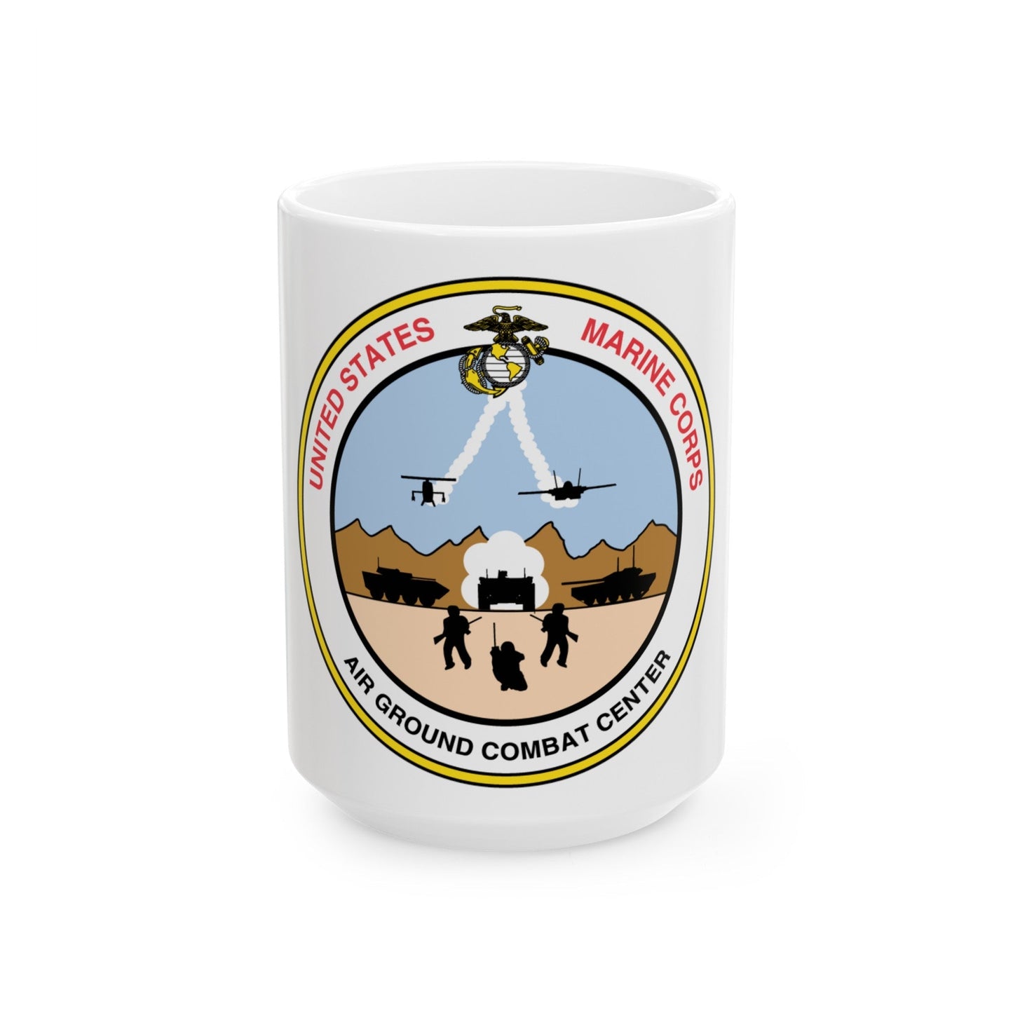 United States Marine Corps Air Ground Combat Center (USMC) White Coffee Mug-15oz-The Sticker Space