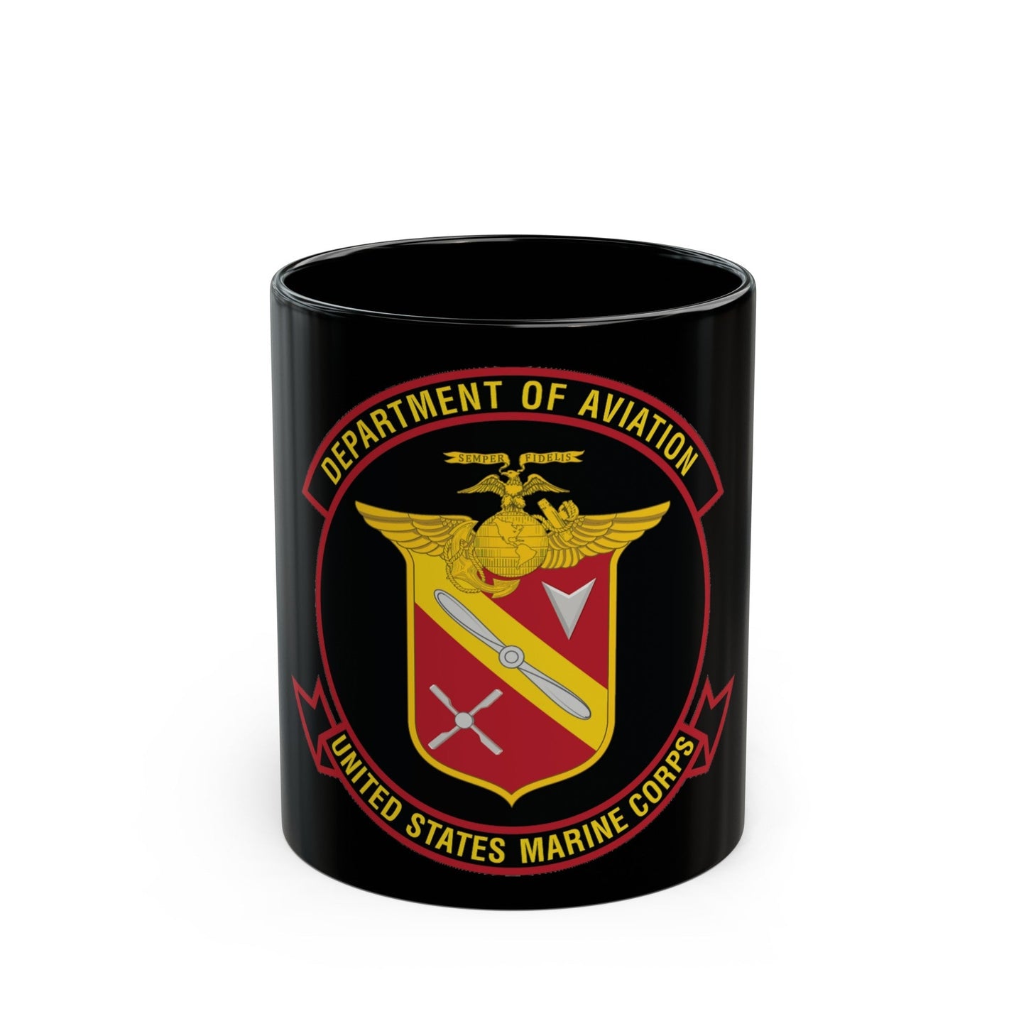 United States Marine Corps Aviation (USMC) Black Coffee Mug-11oz-The Sticker Space