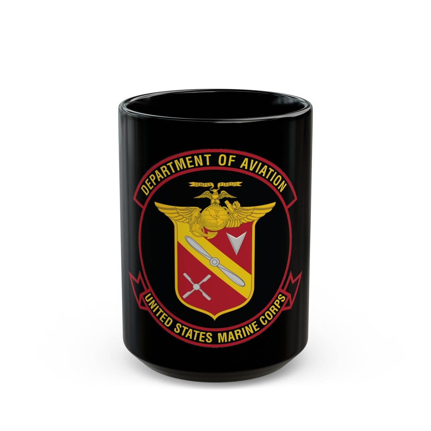 United States Marine Corps Aviation (USMC) Black Coffee Mug-15oz-The Sticker Space