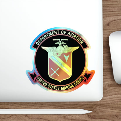 United States Marine Corps Aviation (USMC) Holographic STICKER Die-Cut Vinyl Decal-The Sticker Space