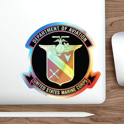 United States Marine Corps Aviation (USMC) Holographic STICKER Die-Cut Vinyl Decal-The Sticker Space