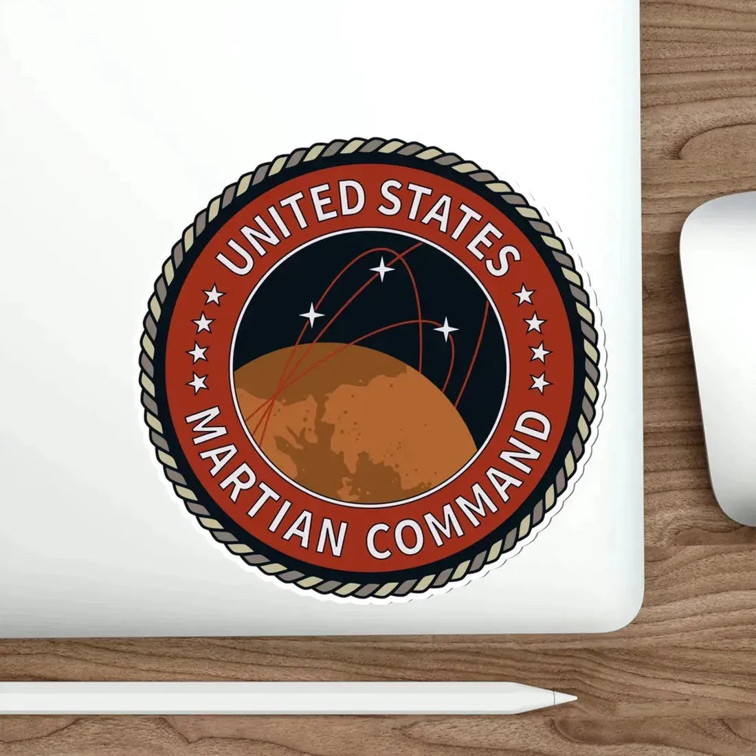 United States Martian Command STICKER Vinyl Die-Cut Decal - The Sticker Space