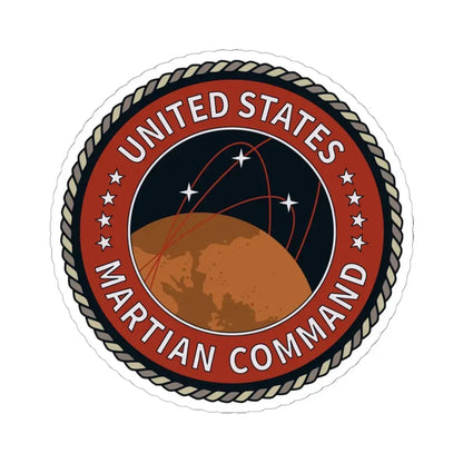 United States Martian Command - STICKER Vinyl Kiss-Cut Decal 6 Inch White - The Sticker Space