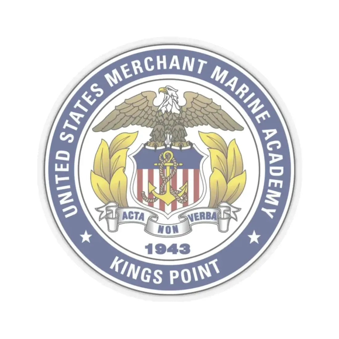 United States Merchant Marine Academy - STICKER Vinyl Kiss-Cut Decal 3 Inch Transparent - The Sticker Space