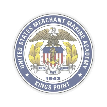 United States Merchant Marine Academy - STICKER Vinyl Kiss-Cut Decal 3 Inch Transparent - The Sticker Space