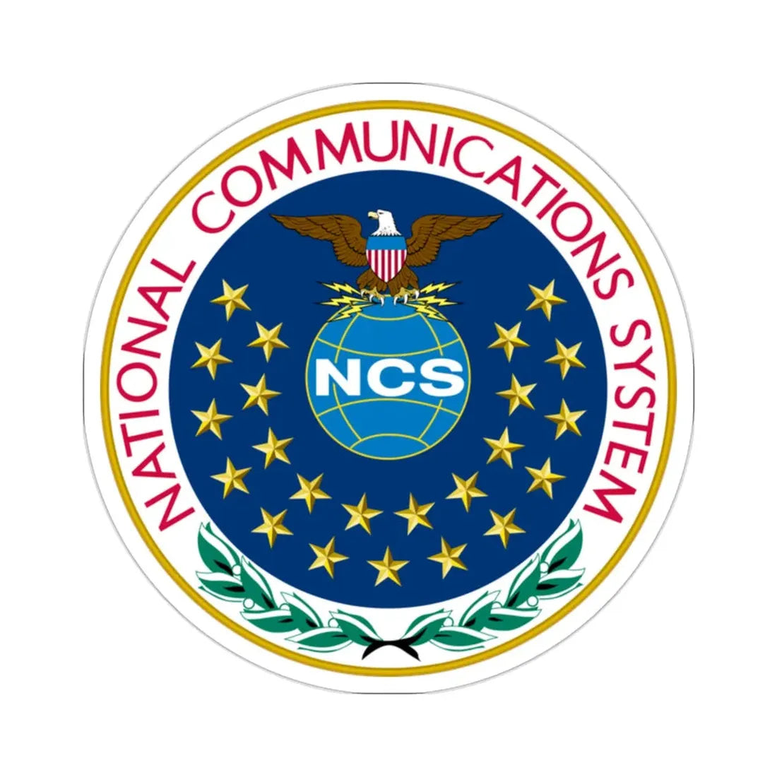 United States National Communications System STICKER Vinyl Die-Cut Decal 2 Inch - The Sticker Space