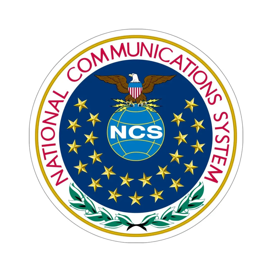 United States National Communications System STICKER Vinyl Die-Cut Decal 5 Inch - The Sticker Space