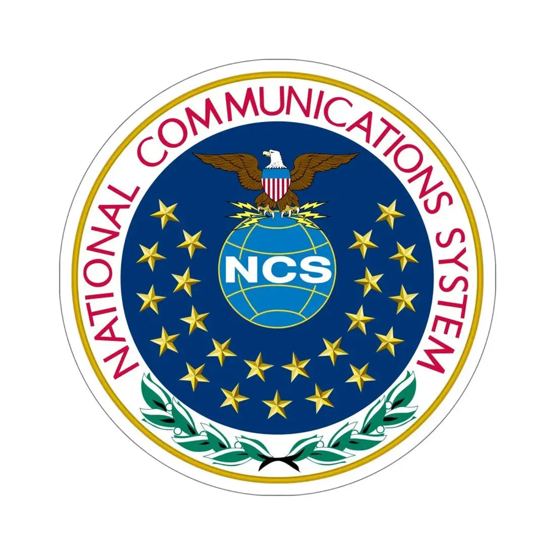 United States National Communications System STICKER Vinyl Die-Cut Decal 6 Inch - The Sticker Space
