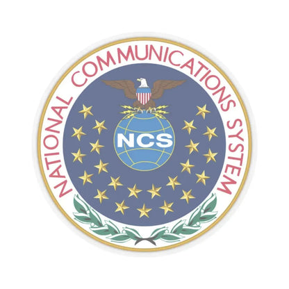 United States National Communications System - STICKER Vinyl Kiss-Cut Decal 2 Inch Transparent - The Sticker Space