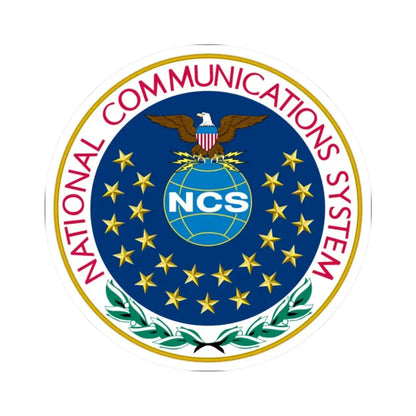 United States National Communications System - STICKER Vinyl Kiss-Cut Decal 2 Inch White - The Sticker Space